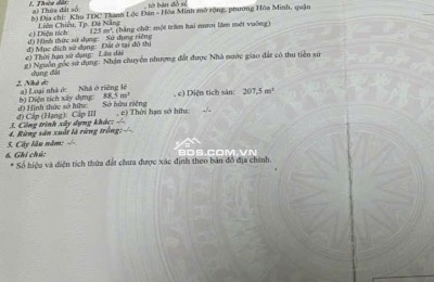 Bán nhà 3 tầng trục đường kinh doanh 7,5m Nguyễn Xí